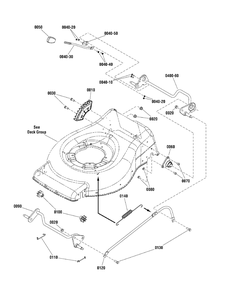 Height Of Cut Group (881629) Diagram and Parts List for 881731-00-CE19550FC 2012 Briggs and Stratton Lawn Mower